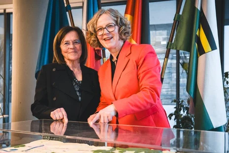 Besuch Margarida Marques bei MInisterin Kraushaar | NBS Dresden-Prag